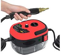 JMOUZHG Nettoyeur Vapeur pressurisé Portable Polyvalent avec Accessoires de pièce, nettoyant à Vapeur pour Tissus d'ameublement, défroisseur à Vapeur pour Voiture (Red)