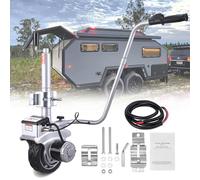 JMOUZHG Roue Jockey motorisée 12V,cric de remorque à cliquet,Chariot de remorque électrique,capacité de remorquage de 2270 kg,Vitesse de 6-7 m/Min,pour remorque de Bateau 350W