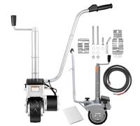 JMOUZHG Roue Jockey motorisée,cric de remorque à cliquet,Mini déménageur électrique,capacité de remorquage de 2270 kg,Vitesse de déplacement de 6-7m/min,pour remorque de Bateau 350W