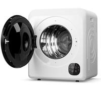 JMOUZHG Sécheuse électrique compacte - Sèche-Linge ventilé de 6 kg, Mini Baignoire Portable en Acier Inoxydable 1500W pour dortoir à la Maison, Blanc
