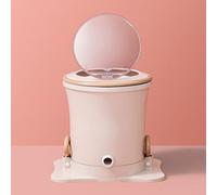 JMOUZHG Sécheuse Portable Manuelle Non électrique, Produits ménagers Mini Machine à Laver à manivelle pour Camping, dortoir, Appartements (Apricot)