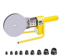 JMOUZHG Soudeuse à Fusion de tuyaux, Machine à souder en Plastique avec 3 et 9 têtes de Matrice pour Le soudage de tuyaux PPR/PE/PP (9dieheads)