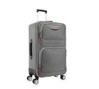 JMOZHCD Bagage à Main Oxford Tissu embarquement Valise à roulettes Grand Sac de Voyage avec Roues Fermeture éclair Valise à Bagages roulante (Gray9 20 inch)
