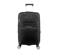 JMOZHCD Bagage à Main Oxford Tissu embarquement Valise à roulettes Grand Sac de Voyage avec Roues Fermeture éclair Valise à Bagages roulante (Black 28 inch)