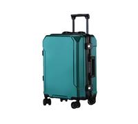 JMOZHCD Bagages de Voyage Valise de Mode Cadre en aluminium boîtier de Chariot Hommes et Femmes Valise d'embarquement (En8(Black Border) 20)