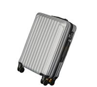JMOZHCD Bagages roulants Code de Voyage Bagages 20/24/28 Pouces Spinner Roues Valise de Grande capacité (Silver 22)