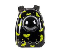 JMOZHCD Sac à Dos pour Chat, Sac pour Animaux de Compagnie, Capsule Spatiale pour randonnée, Coque Rigide, Coussinet Avant Amovible, Bretelles réglables (G)