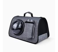 JMOZHCD Sac pour Animaux de Compagnie, Capsule Spatiale, Sac à Dos pour Chat, Coque Rigide Transparente, Coussinet Avant Amovible, Bretelles réglables