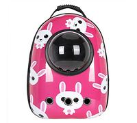 JMOZHCD Sac pour Animaux de Compagnie, Capsule Spatiale, Sac à Dos pour Chat, pour Voyage et randonnée, Coque Rigide, Coussinet Avant Amovible, Bretelles réglables (K)