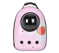 JMOZHCD Sac pour Animaux de Compagnie, Capsule Spatiale, Sac à Dos pour Chat, pour Voyage et randonnée, Coque Rigide, Coussinet Avant Amovible, Bretelles réglables (V)