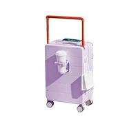 JMOZHCD Valise à poignée Large avec Porte-gobelet, Bagage de Voyage, Mot de Passe, boîtier de Chariot, Sac de Voyage à Main, Valise à roulettes (F 22)