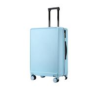 JMOZHCD Valise à roulettes avec Cadre en aluminium, Grande capacité, Mode, Cabine d'affaires, Voyage, Valise à roulettes Universelle, étui à Fermeture éclair (Blue Zipper 26 inch)