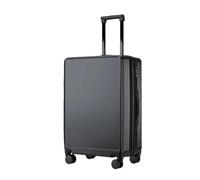 JMOZHCD Valise à roulettes avec Cadre en aluminium, Grande capacité, Mode, Cabine d'affaires, Voyage, Valise à roulettes Universelle, étui à Fermeture éclair (Black Zipper 24 inch)