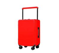 JMOZHCD Valise à roulettes avec Mot de Passe, Chariot Large, légère, PC, Grande capacité, Sac de Voyage (Red 24 inch)