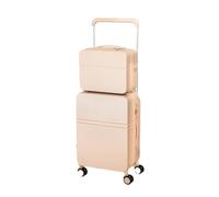 JMOZHCD Valise à roulettes Large multifonctionnelle pour Femmes, Valise de Cabine de Voyage avec Porte-gobelet, Ensemble de valises combinées (One Set1 24)