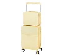 JMOZHCD Valise à roulettes Large multifonctionnelle pour Femmes, Valise de Cabine de Voyage avec Porte-gobelet, Ensemble de valises combinées (One Set 20)