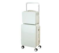 JMOZHCD Valise à roulettes Large multifonctionnelle pour Femmes, Valise de Cabine de Voyage avec Porte-gobelet, Ensemble de valises combinées (One Set2 20)