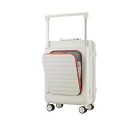 JMOZHCD Valise à roulettes Large pour Hommes et Femmes, avec Fermeture éclair, Cadre en aluminium, Bagage à Main, Serrure à Combinaison, Valise en aluminium 24" (Aluminum1 24)
