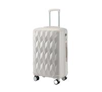 JMOZHCD Valise à roulettes, Valise à Main élégante, avec roulettes, Serrure à Combinaison à Fermeture éclair, Valise légère (White 20 inch)
