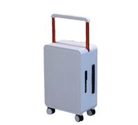 JMOZHCD Valise de Voyage à Chariot Large à la Mode pour Hommes et Femmes, roulettes de Stockage de Bagages d'embarquement de 20 Pouces (Pearl White 20)