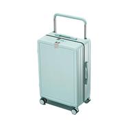 JMOZHCD Valise de Voyage Classique Valise à roulettes Large Valise multifonctionnelle à Roue silencieuse Valise à Coque Rigide de Grande capacité (Light Blue 26)