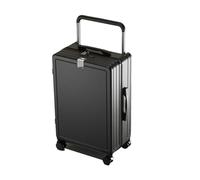 JMOZHCD Valise de Voyage Classique Valise à roulettes Large Valise multifonctionnelle à Roue silencieuse Valise à Coque Rigide de Grande capacité (Classic Black 26)