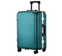JMOZHCD Valise de Voyage Valise de Mode Cadre en aluminium boîtier de Chariot Hommes et Femmes Valise de Cabine (En8(White Border) 26)