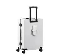 JMOZHCD Valise multifonctionnelle Valise de Voyage Valise trolley Robuste Femme Valise Homme Valise Cabine Portable (White 20)