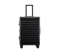 JMOZHCD Valise roulante boîtier de Chariot en aluminium Portable Roue Universelle Coque Rigide Valise boîte de Rangement pour vêtements (Black 28 inch)