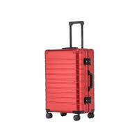 JMOZHCD Valise roulante boîtier de Chariot en aluminium Portable Roue Universelle Coque Rigide Valise boîte de Rangement pour vêtements (Red 24 inch)
