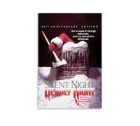 JMQPMDU Poster sur toile de la série télévisée classique du film Silent Night et Deadly Night - Décoration murale pour chambre à coucher - 20 x 30 cm - Style sans cadre