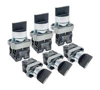 JMRTQMEC Interrupteur à Bouton sélecteur à Verrouillage Automatique/réinitialisation Automatique 22 mm XB2-BD21 BD23 BD25 BD33 BD45 BD53 1NO/2NO/1NO1NC 2/3 Positions(XB2-BD33)