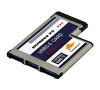 JMT 3 Ports cach¨¦s ¨¤ l'int¨¦Rieur de l'USB 3.0 vers Expresscard 54mm Adaptateur USB3.0 Convertisseur pour PCMCIA Express Card Ordinateur Portable PC Portable