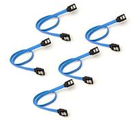 JMT 5 pi¨¨ces SATA 3.0/SATA 2.0 Date Cable SATA3 40cm 6 Gb/S SSD Disque Dur Cable de Donn¨¦es Double Cordon Droit SATA 3.0 2.0 Convertisseur (5pcs SATA3 Bleu)