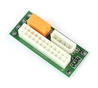 JMT Add2psu Lot de 2 connecteurs ATX 24 broches vers connecteur Molex 4 broches pour 2 adaptateurs d'alimentation de synchronisation et de démarrage pour machine de minage BTC