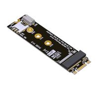 JMT ADT-R45B Adaptateur de carte réseau M.2 B & M-Key vers B-Key compatible avec NanoSIM M2 B Key 3042 3052 LTE Carte module (R45B)