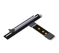 JMT Câble d'extension M.2 NGFF NVMe vers PCIE x16 64G/BPS pour carte mère STX carte graphique M.2 (Ultra SSD, M-Key) Extension de fente NVMe (30 cm, K43SP)