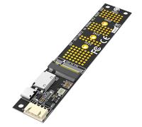 JMT Câble d'extension M.2 NVME M Key SSD vers SFF-8611/8612 SATA vers 4 broches Carte d'alimentation USB-C pour 2230 2242 2260 2280