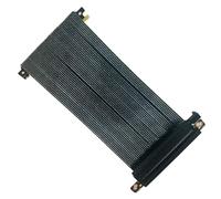 JMT Câble d'extension PCIE 4.0 X16 pour carte graphique 32 Go/s Dual Reverse Flexible Cord 16AB4-R pour châssis ITX (20 cm)