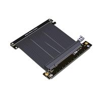 JMT Câble élévateur PCIe 4.0 x16 RTX3090 pour carte graphique Gen4.0 haute vitesse double inversion compatible avec châssis ITX A4 (19 cm, noir)