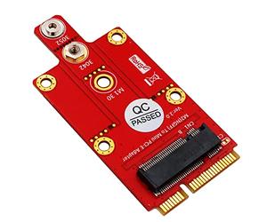 JMT Carte adaptateur M.2 NGFF Key B vers Mini PCI-E avec kit de vis pour module 3G/4G/5G 3042/3052 Type M2 Key B
