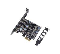 JMT Carte d'extension PCI-E USB 3.0 + Port USB C PCI Express 1X PCIe USB 3.0 Hub carte adaptateur 4 ports USB 3.0 5 Gbit/s contrôleur pour boîtier 2U (type A pour boîtier 2U)