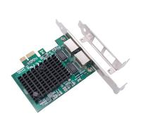 JMT Carte réseau Ethernet PCI-E X1 vers 2,5 G double port RJ45 pour PC de bureau