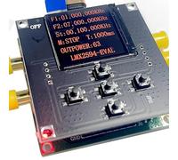 JMT LMX2595 Carte de développement en boucle à verrouillage de phase 10 M-19 GHz Prend en charge la fréquence de balayage avec connecteur SMA Alimentation USB C (LMX2595 + carte de contrôle principale