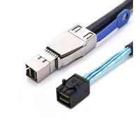 JMT Mini SAS HD SFF-8644 avec IC vers SAS HD SFF-8643 Câble de pile de serveur (SFF-8644 à SFF-8643, 100 cm)