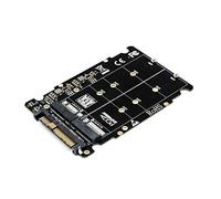 JMT NGFF M.2 SSD clé M vers Adaptateur U.2 2 en 1 M2 NVMe SATA-Bus vers PCI-e Adaptateur U.2 SFF-8639 Convertisseur PCIe M2 pour Ordinateur de Bureau