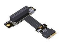 JMT PCI-e 4.0 M.2 WiFi A.E Key E vers PCI-e x1/x4/x16 Slot Riser Extender Card Ribbon Gen4.0 PCIE Cable Wireless Network Card 8G/BPS (15cm, Pcie4.0 4X M52JL)
