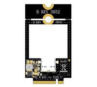 JMT WWAN Adaptateur de module réseau 4G M.2 B Key vers USB/Dual TF Carte d'extension pour 3042 3052 (M.2 B-Key vers USB-C)
