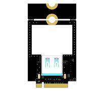 JMT WWAN Adaptateur de module réseau 4G M.2 B Key vers USB/Dual TF Extension Card Support pour 3042 3052 (M.2 B-Key vers USB3.0)