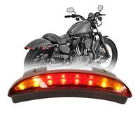 JMTBNO Feu Arrière Moto Hachées Fender Edge LED Frein Queue de plaque d'immatriculation Stop Course à Pied Lumière Clignotant Lampe Indicateurs pour Sportster XL883N 1200N XL1200V XL1200X